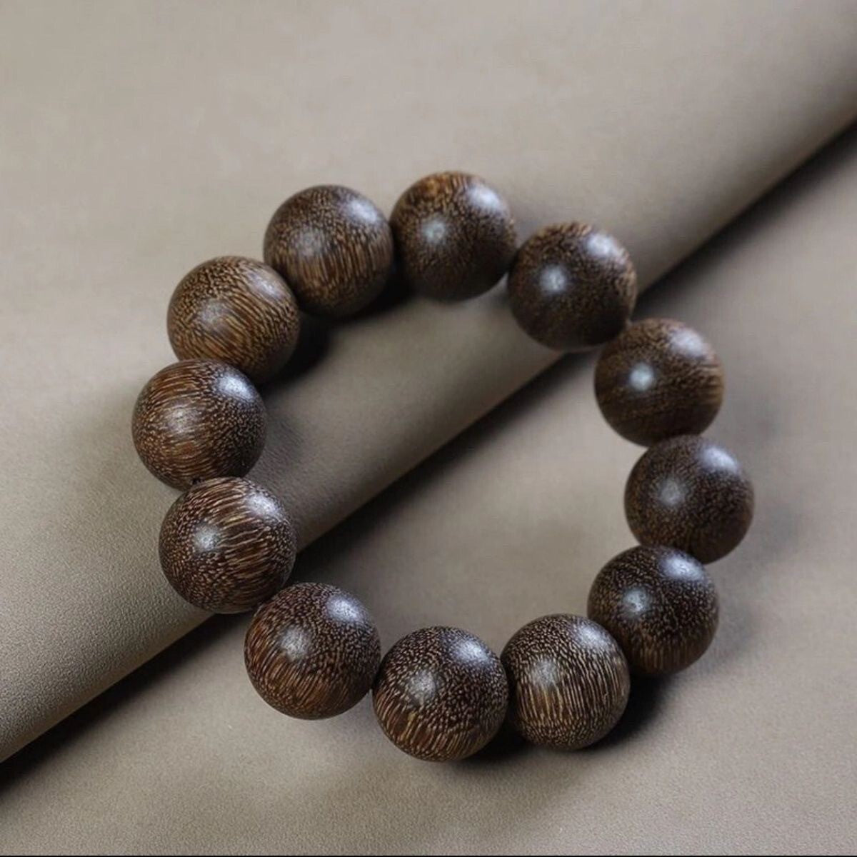 20mm Beads Natural Grade A Agarwood Men Woman Bracelet Buddha Lucky Prayer Beads