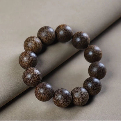 20mm Beads Natural Grade A Agarwood Men Woman Bracelet Buddha Lucky Prayer Beads