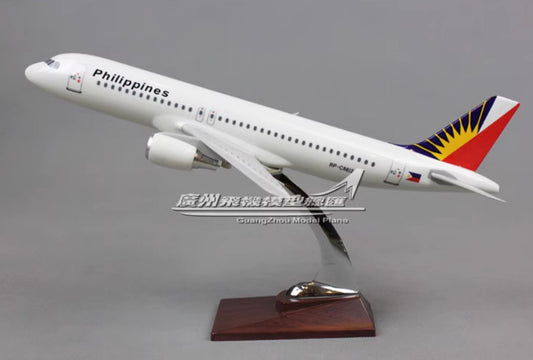 38CM Philippines AIRBUS A320 RP-C8612 Passenger Aeroplane Resin Aircrarft Model