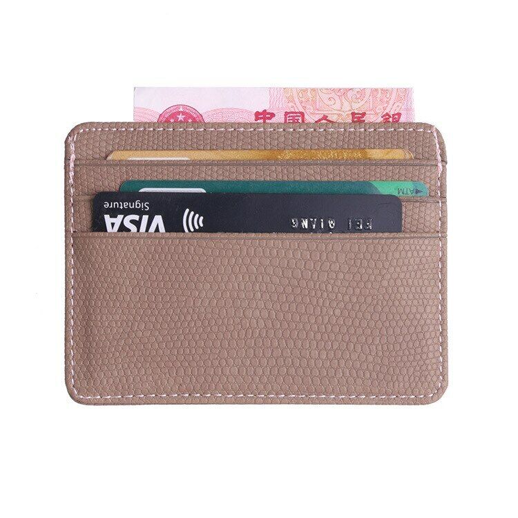 Bank Card Package Passport Cover Bag Coin Case Leather Card Women Men Cardholder