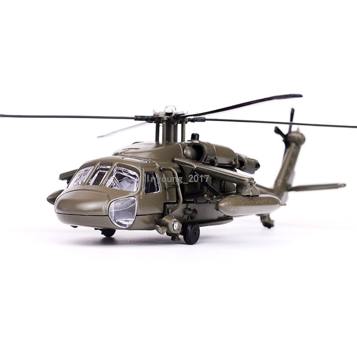 UH-60 Black Hawk Utility Helicopter Model Diecast Military Toy Airplane for Boys