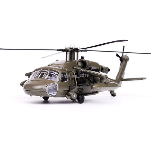 UH-60 Black Hawk Utility Helicopter Model Diecast Military Toy Airplane for Boys