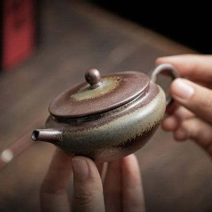 Teapot Retro Ceramic 100ML 3.3oz Brewing Tea Pot Kung Fu Tea Set Filter Teapot