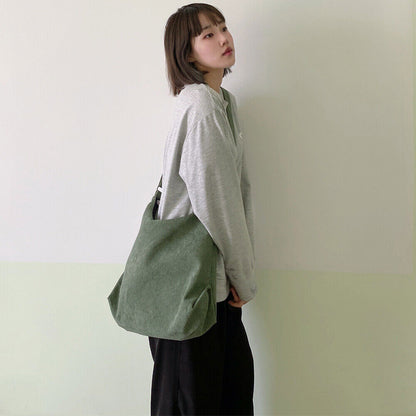 Women Striped Bags Zipper Crossbody & Shoulder Bag Eco Cloth Books Handbags