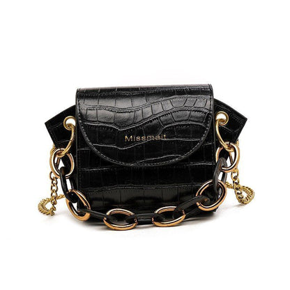 Mini Bag Women Bag Versatile Small Bag Crossbody Bag Chain Wing Bag Tide Leather