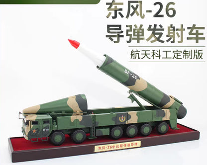 1:30 46CM DF-26 Medium and long-range ballistic missiles Launch Diecast Model