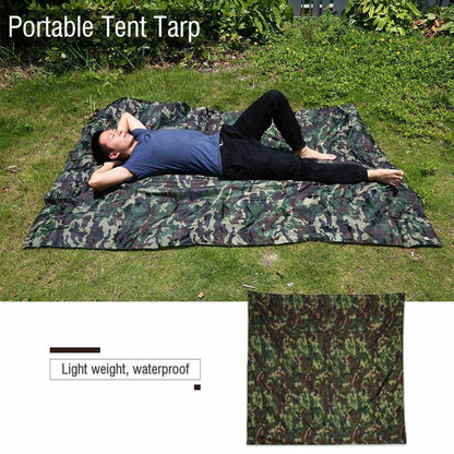 3 Sizes Camouflage Tent Tarp Camping Hunting Shelter Waterproof Outdoor Survival