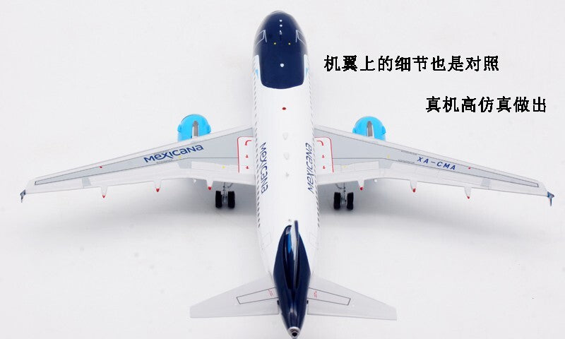 1:200 InFlight Mexicana AIRBUS A319 Passenger Airplane Diecast Aircraft Model