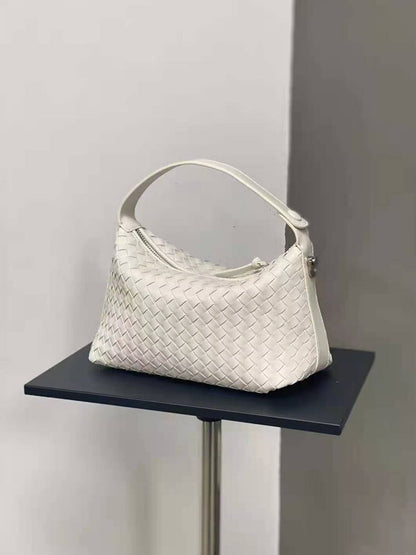 Tote Bag Zipper Handbag Soft Cow Leather Shoulder Bag Crossbody Purse 22*11*13CM