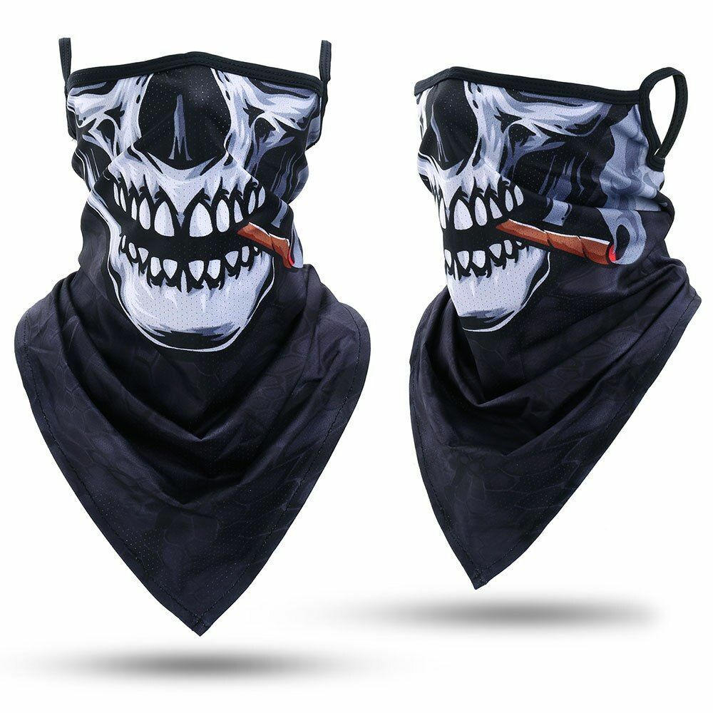 Printed Bandana Cycling Ear Face Mask Neck Gaiter Hunting Running Scarf 26*42 CM