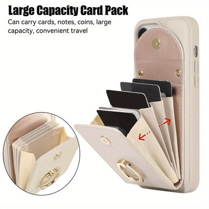 Wallet Case for iPhone 15 14 13 Pro Max 12 Pro 11 with Card Holder Leather Cover