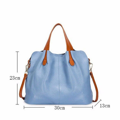 2023 Solid Tone Tote Messenger Luxury Designer Women's Shoulder Bag