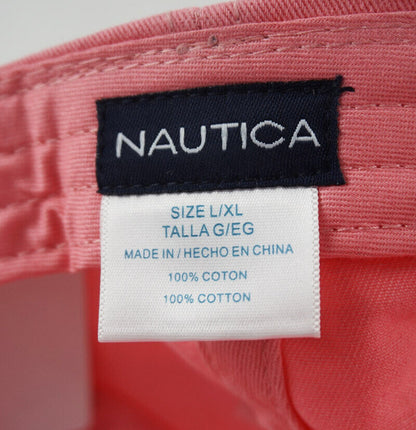 Nautica Hat 100% Cotton Outdoor Sport Baseball Cap Pink Adjustable Rare Outdoor