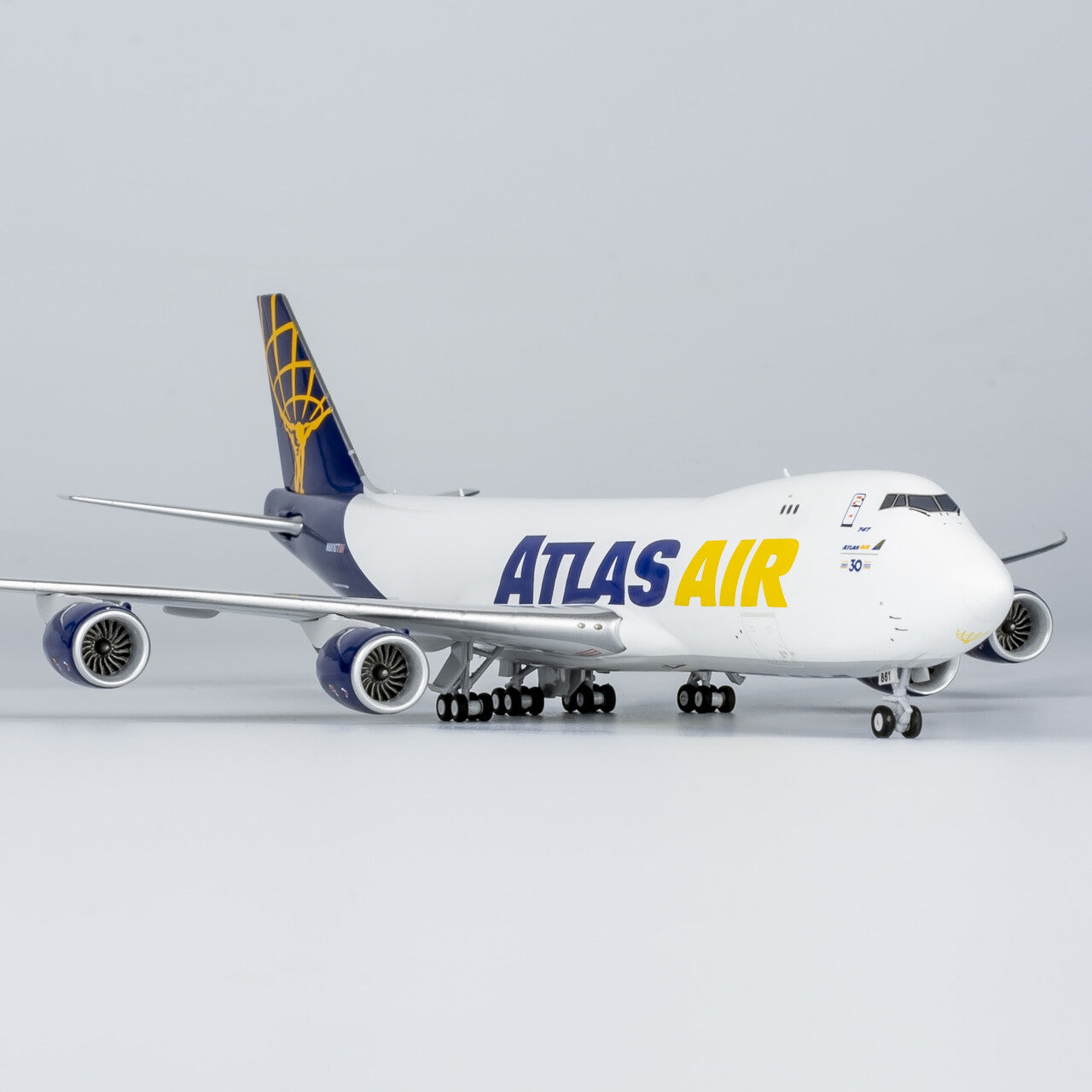 1:400 NG Model ATLAS AIR BOEING 747-8F Plane Airplane Diecast Aircraft Model