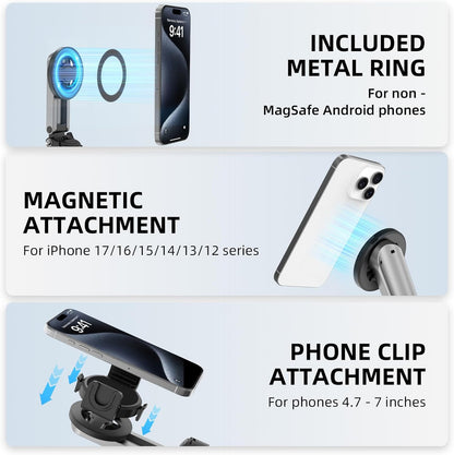 Magnetic Selfie Stick Mini Tripod for Iphone, Portable Pocket 4-In-1 Multifuncti