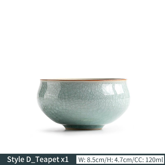 Ice Flower Ceramic Teacup Novelty Kung Fu Cup Drinkware