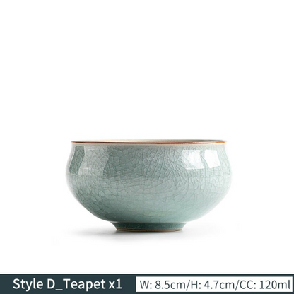 Ice Flower Ceramic Teacup Novelty Kung Fu Cup Drinkware