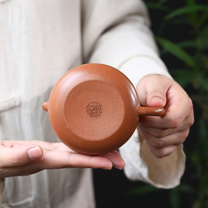 210ml Tea Pot Real Yixing Zisha Jiangpo Clay Marked Hand Carved Master Pot China