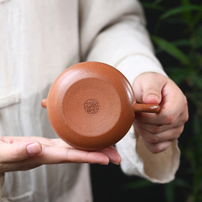 210ml Tea Pot Real Yixing Zisha Jiangpo Clay Marked Hand Carved Master Pot China