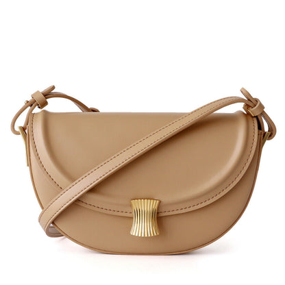 Small Mini Real Leather Flap Saddle Bag Shoulder Purse Clutch Crossbody Fasshion