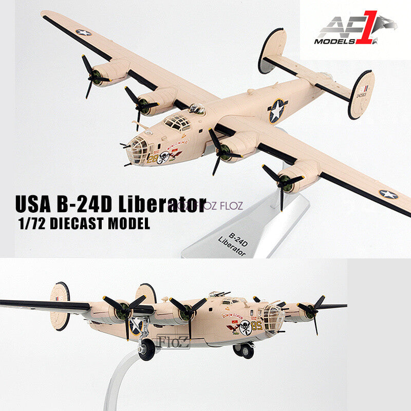 for AF1 USA B-24D Liberator 1/72 diecast plane model aircraft