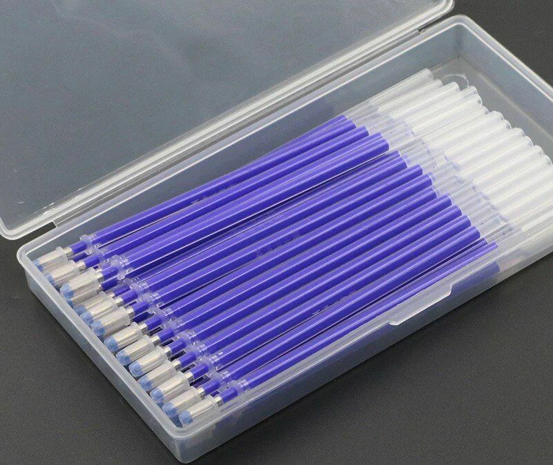 40Pcs/Set Heat Erasable Pens High Temperature Disappearing Fabric Marker Refills