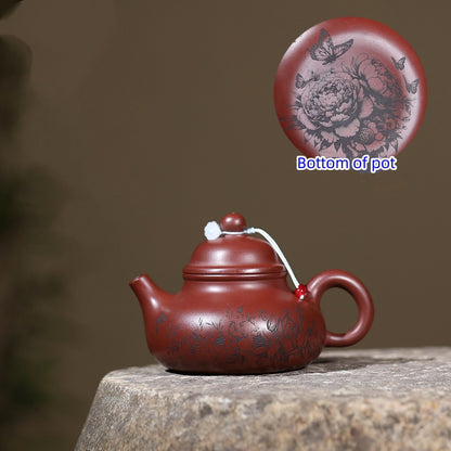 Yixing Zisha Teapot Rong Tian Style Handcrafted by Artisan with Original Ore Pot