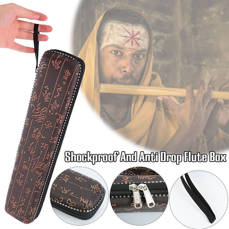Bamboo Flute Box Shockproof Resistant to Moisture Instrument Flute Case Bag