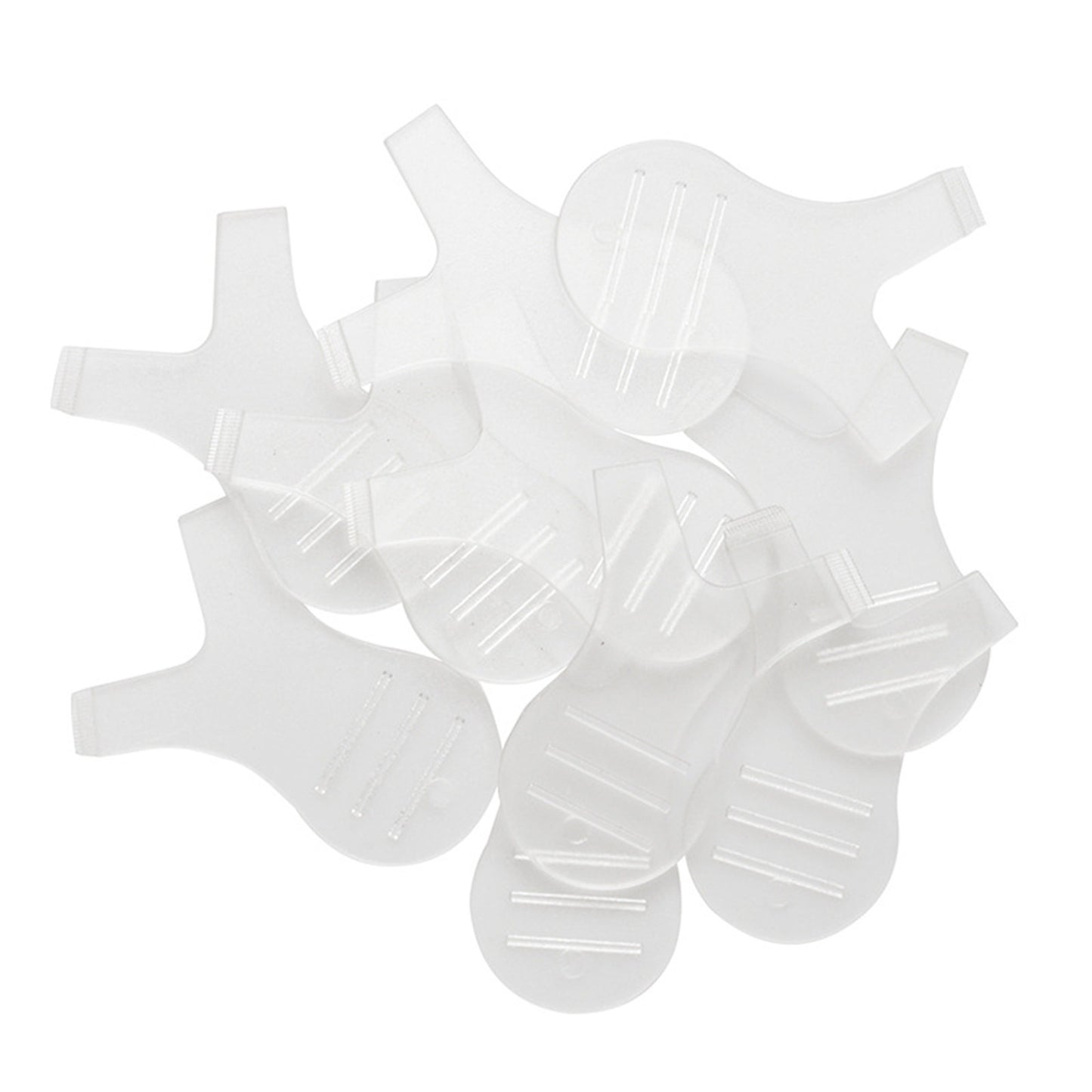 10Pcs Clear Dual Heads Reuseable Y Shape Eyelash Brush Perm Makeup Cleaning Tool