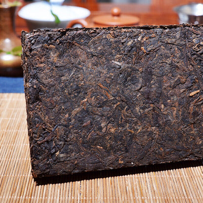 Yunnan Pu'er Cooked Tea Old Banzhang Brick Tea Menghai Tea Brick 250g/8.8oz