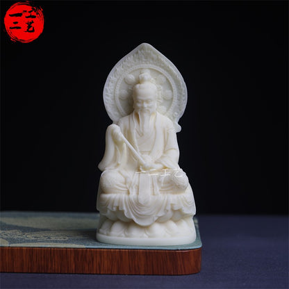 3 PC 5" Resin Three Pure Ones Statue Taoist Trinity Pristine Divine Gods Home