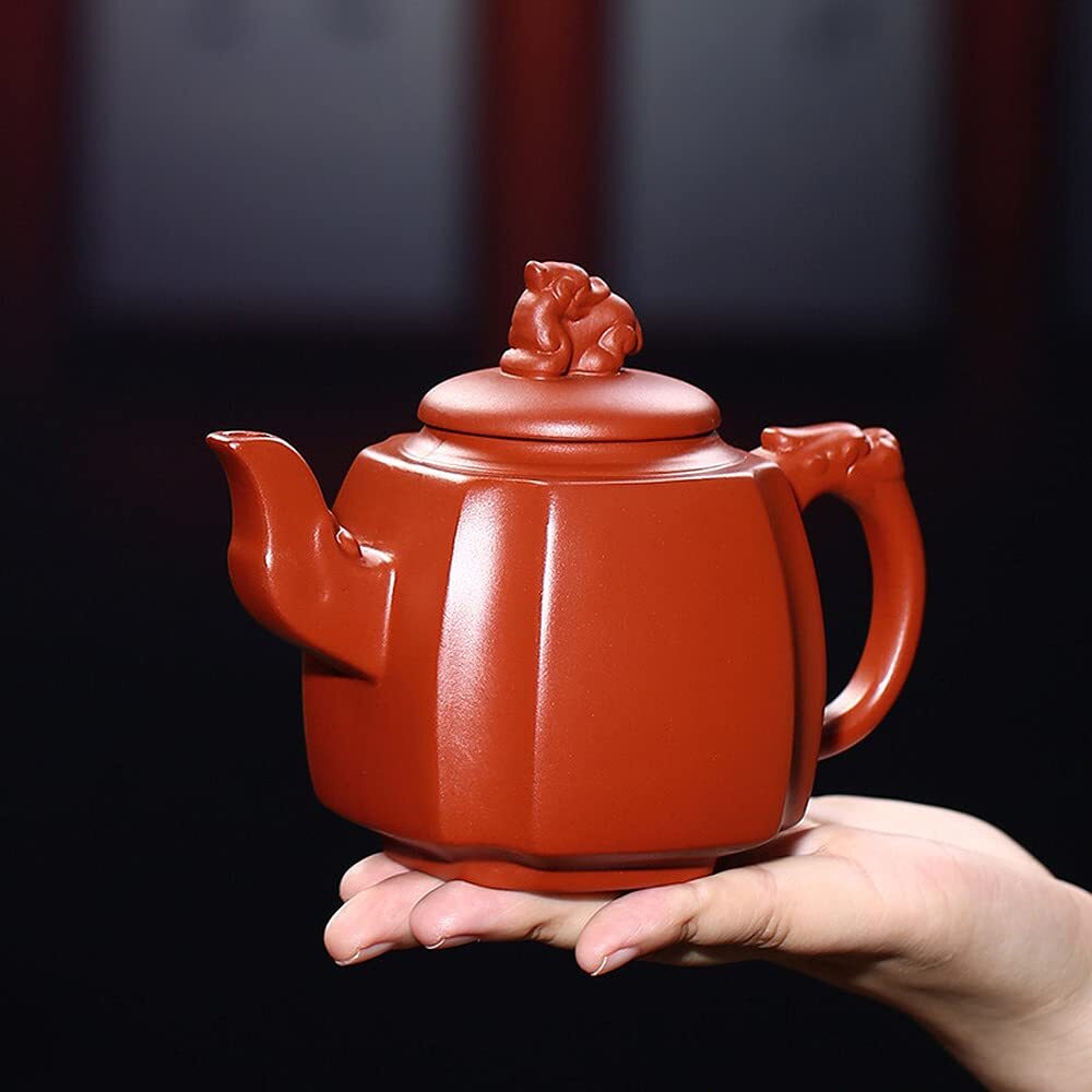 425ml Chinese Traditions Yixing Purple Clay Teapot Kung Fu Tea Set Decor Kettle