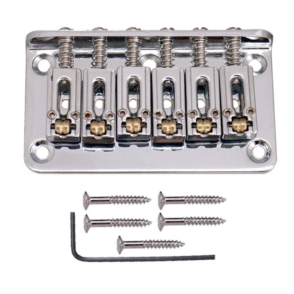 78mm Hardtail Guitar Bridge Body Through for 6 String Electric Guitar Parts