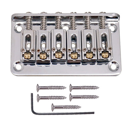 78mm Hardtail Guitar Bridge Body Through for 6 String Electric Guitar Parts
