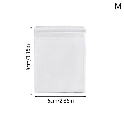 10Pcs Jewelry Storage Bag Box Anti-Oxidation Transparent Jewelry Organizer