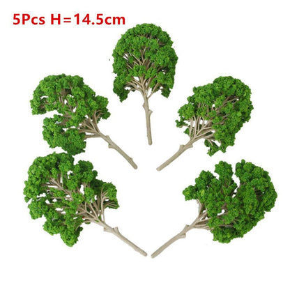 Artificial Miniature Tree 20-70Pcs Plastic Train Scenery Railroad Building Decor