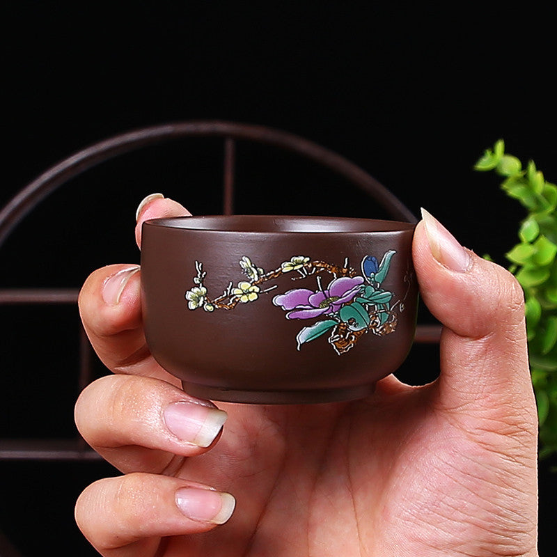 Chinese Yixing Zisha Purple Clay Tea Pot Handpainted Cup Teteras Kungfu Pot New