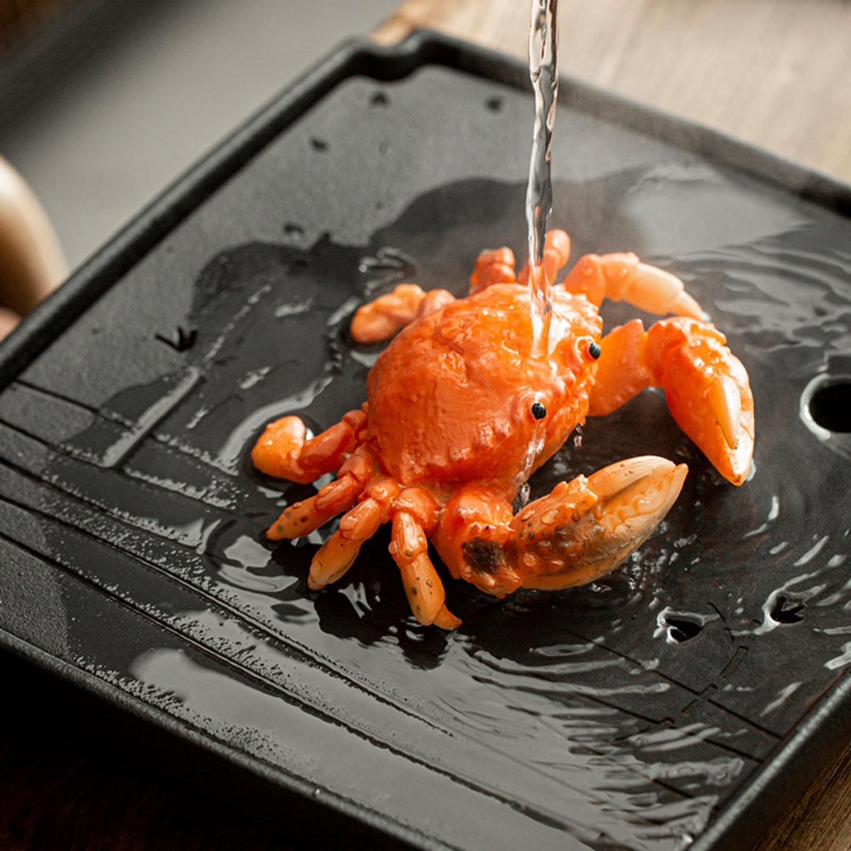 Color Change Resin Crab Tea Pet 14.4cm Tea Ceremony Tea Set Accessories Tea Play
