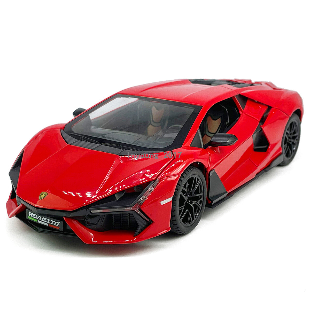 1/24 Lamborghini Revuelto Model Car Diecast Toy Vehicle Toys for Boys Kids Red