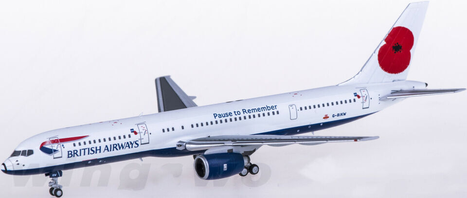 1:400 NG Model BRITISH AIRWAYS BOEING 757-200 Passenger Aircraft Diecast Model