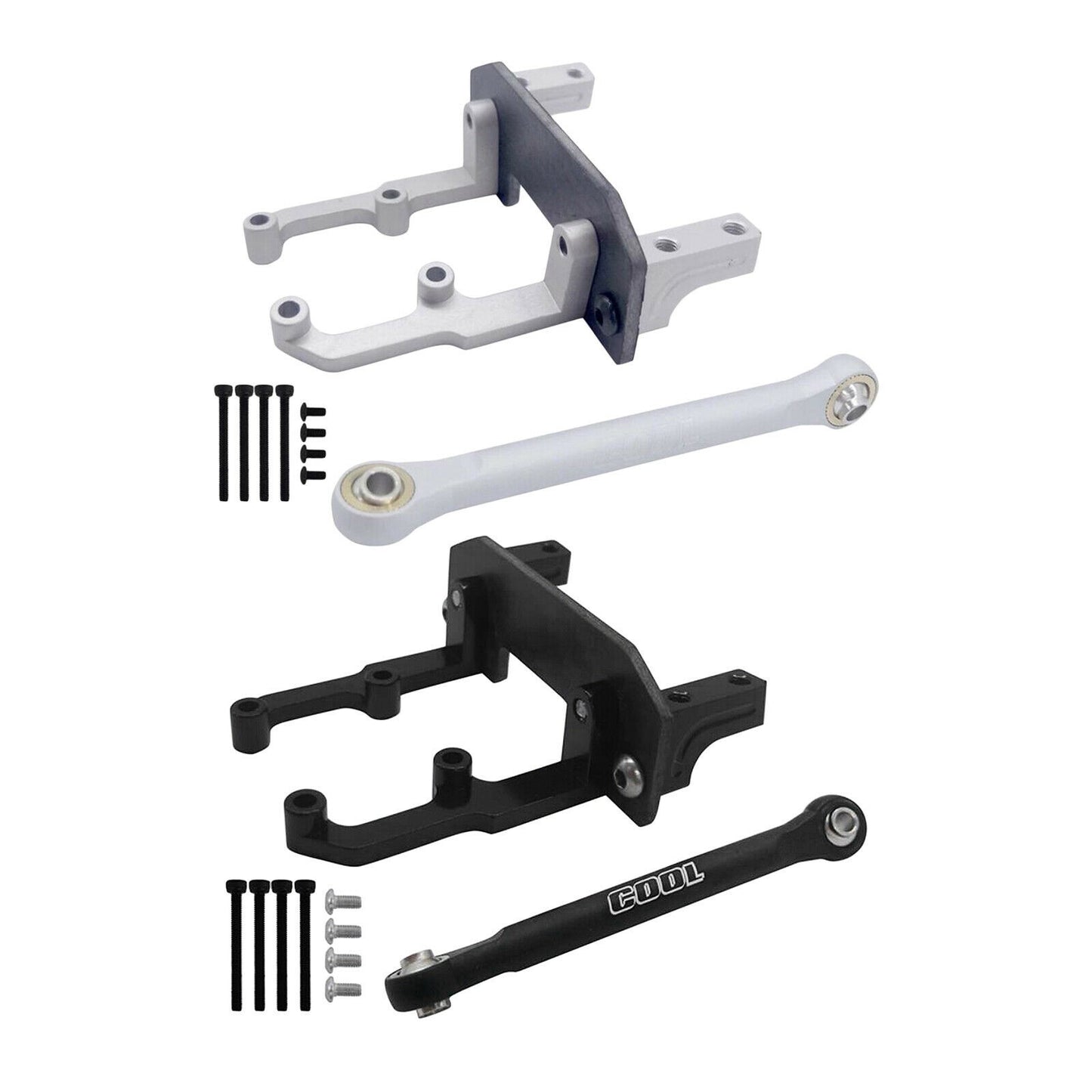 Servo Stand Mount+Steering Link Rod for Axial SCX10 II 90046/47 Axle 1/10 RC Car
