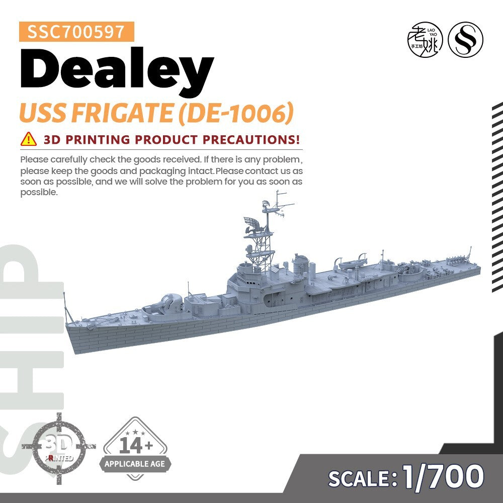 SSMODEL SSC700597 1/700 Military Model Kit USS Dealey Frigate (DE-1006)