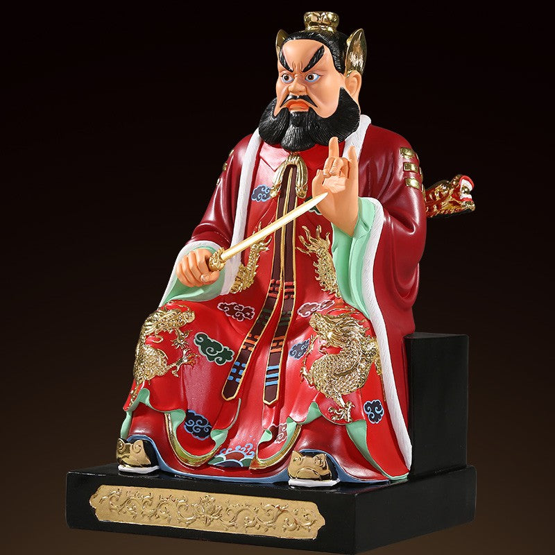 30cm Resin The Statue of Zhang Tianshi in Longhu Mountain Worship Ornaments