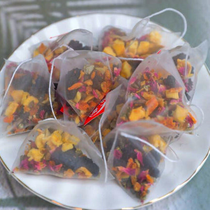 Apple Rose Lotus Leaf Tea with Cassia Seed Mulberry Tea Bags Detox Slimming