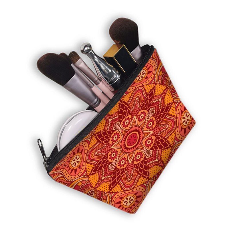 Bohemian Print Cosmetic Bag Fashion Travel Lipstick Toiletry Bag Shopping Purse