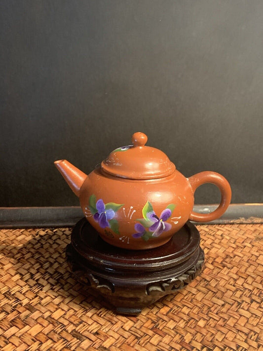 Two Vintage Chinese Yixing ZISHA Teapot
