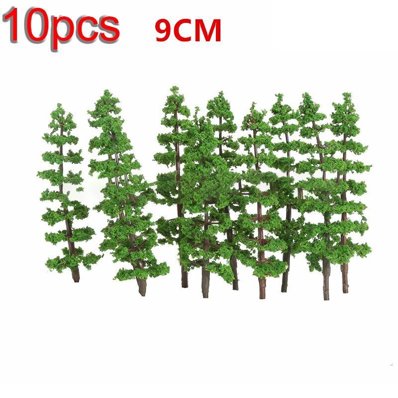 Artificial Miniature Tree 20-70Pcs Plastic Train Scenery Railroad Building Decor