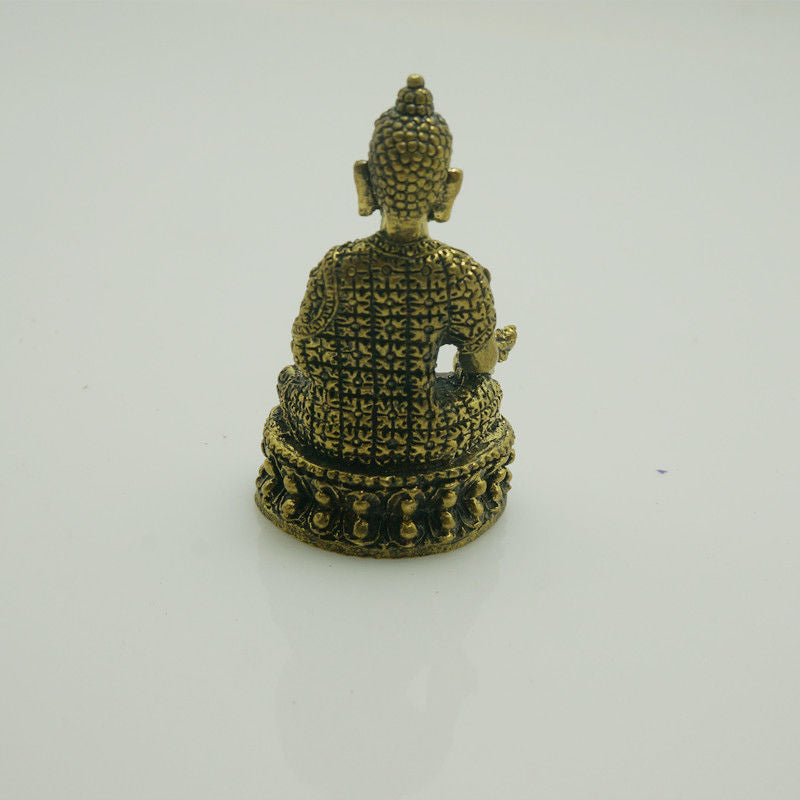 Bronze Buddha Nepalese Portable Buddha Brass Medicine Buddha Handicrafts