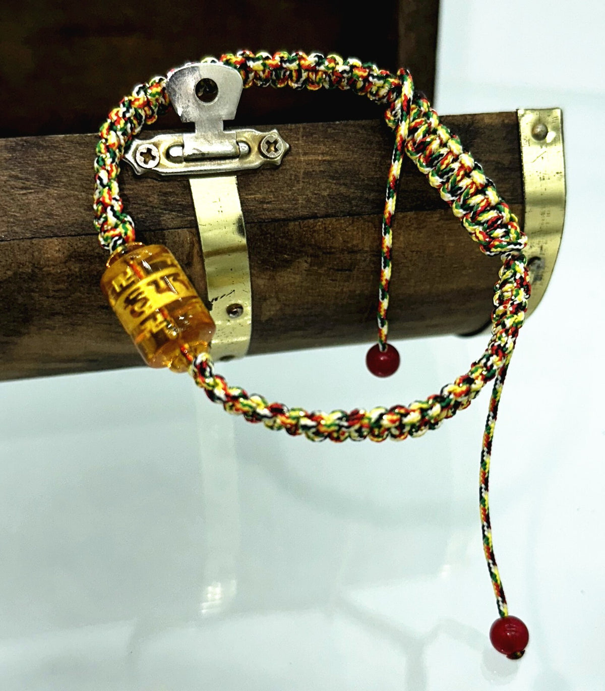 New Handmade Tibetan Buddhism Prayer Wheel Om Mani Padme Hum Blessing Bracelet