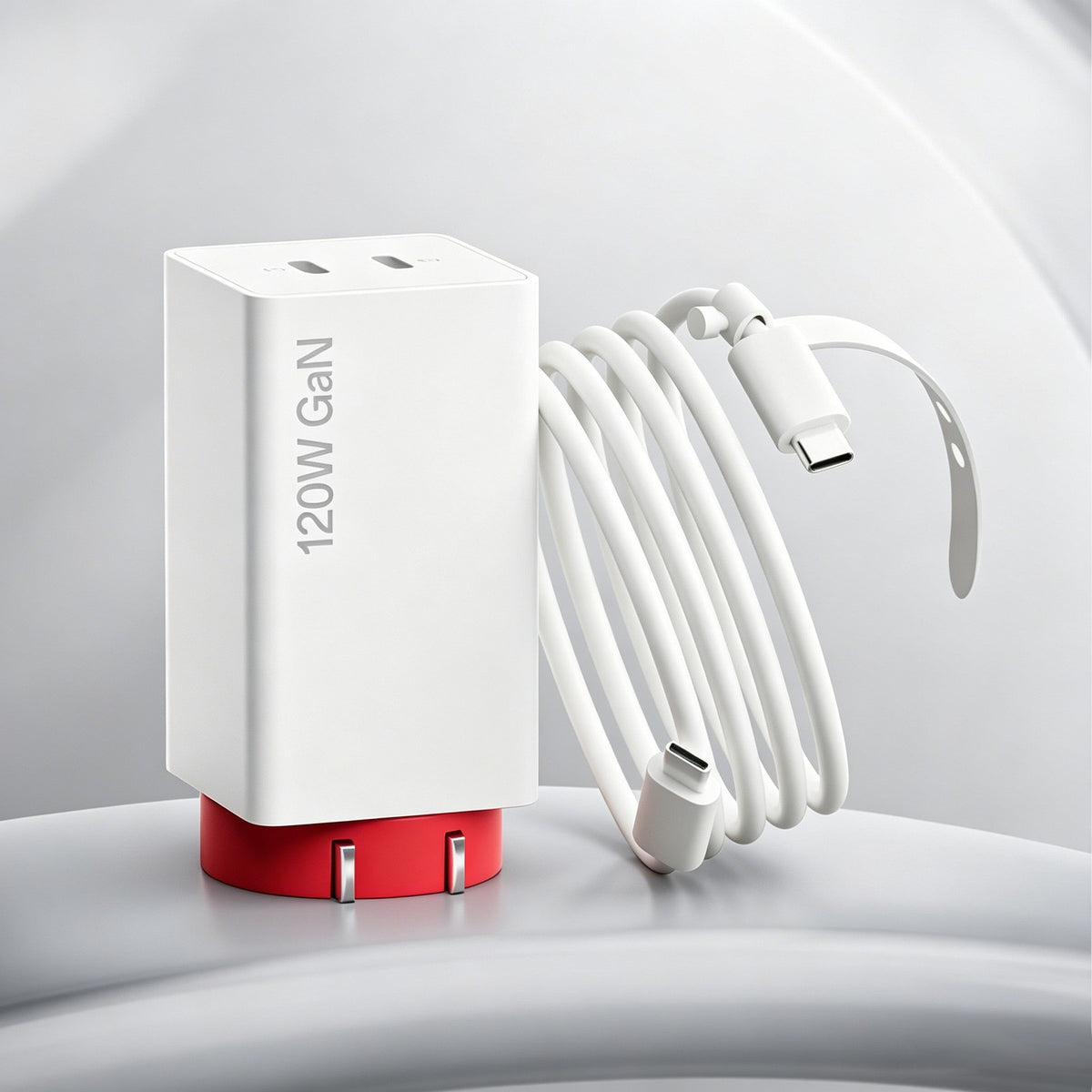 Original OnePlus SUPERVOOC 120W Dual Ports GaN Power Adapter Kit – 100W PD